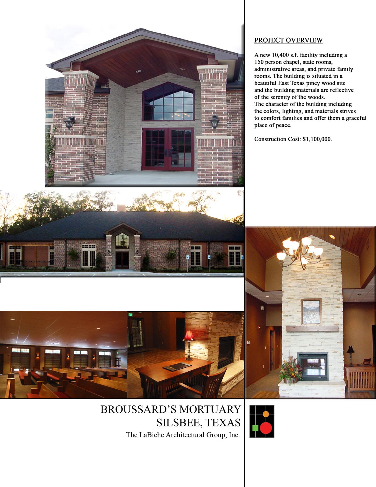 Broussard's Mortuary Silsbee, Tx LaBiche Architectural Group