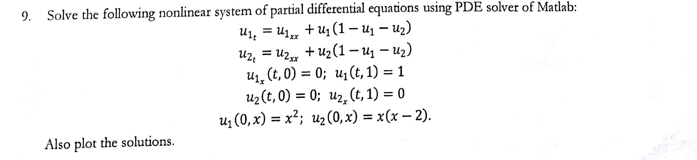 a4q9 FORTRAN & MATLAB Programs