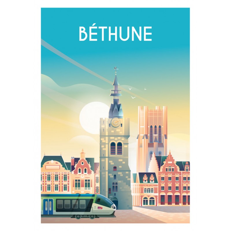 Affiche Béthune SNCF HautsdeFrance La Boutique TER