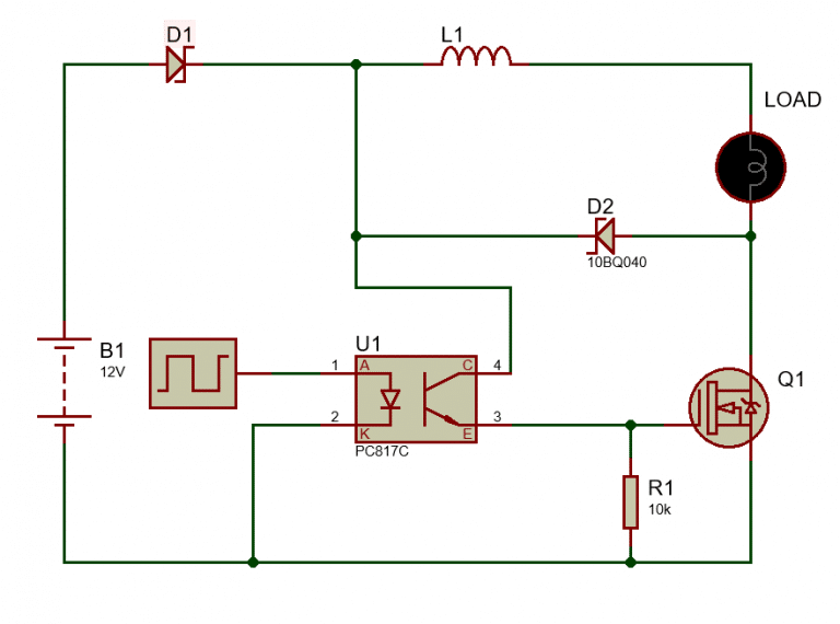 Buck converter using NE555 and NChannel MOSFET Lab Projects BD