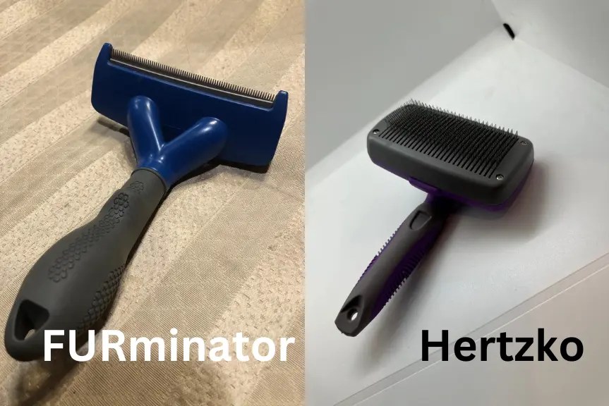 Hertzko SelfCleaning Slicker (Top) Brush Review LabraJoy