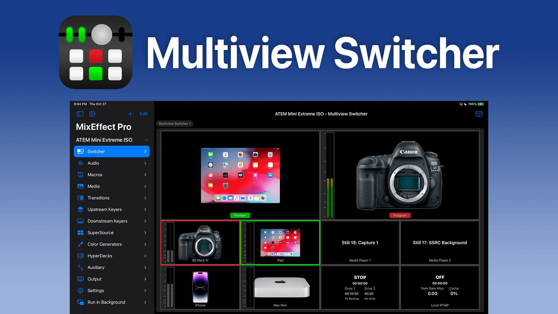 Using the Multiview Switcher MixEffect Labs