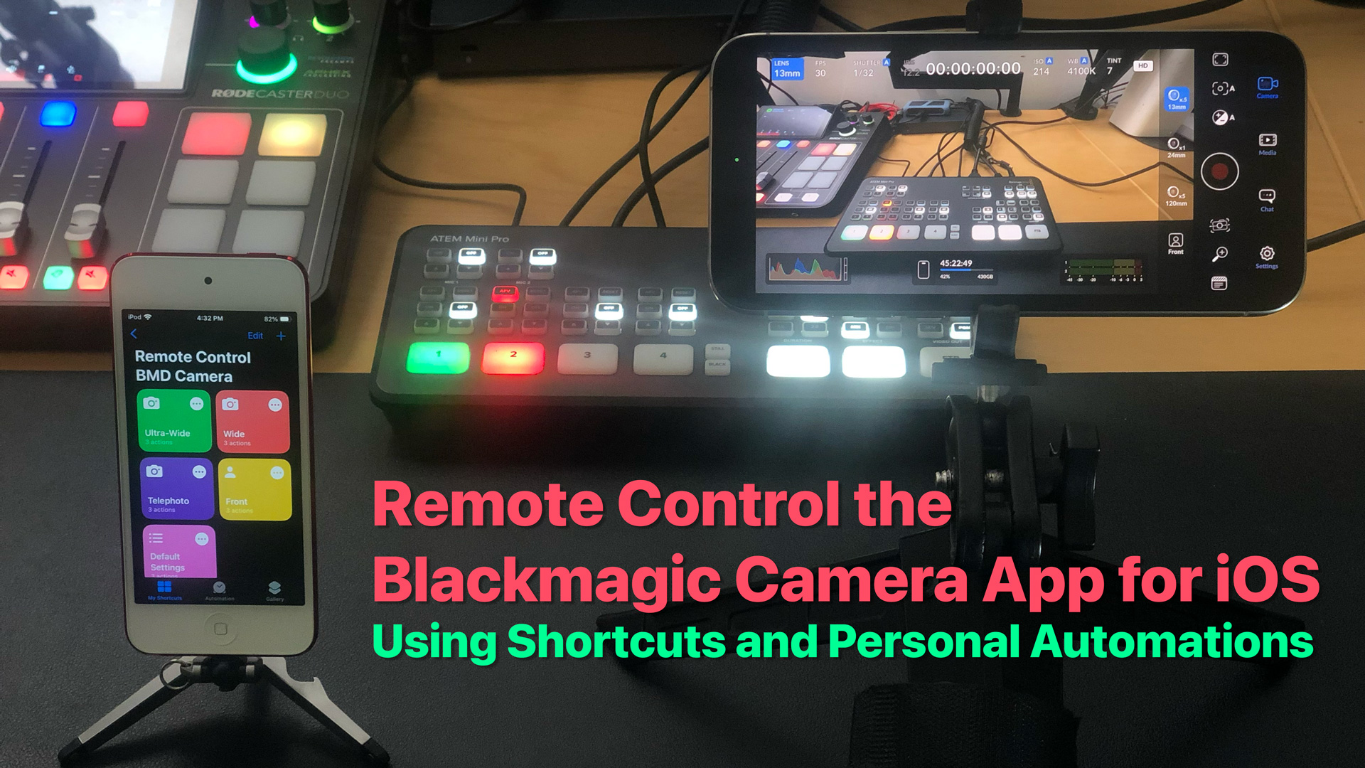 Remotely Control Blackmagic Camera App for iOS MixEffect Labs
