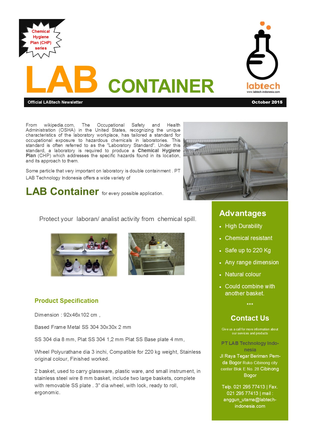 LAB container PT LAB Technologi Indonesia
