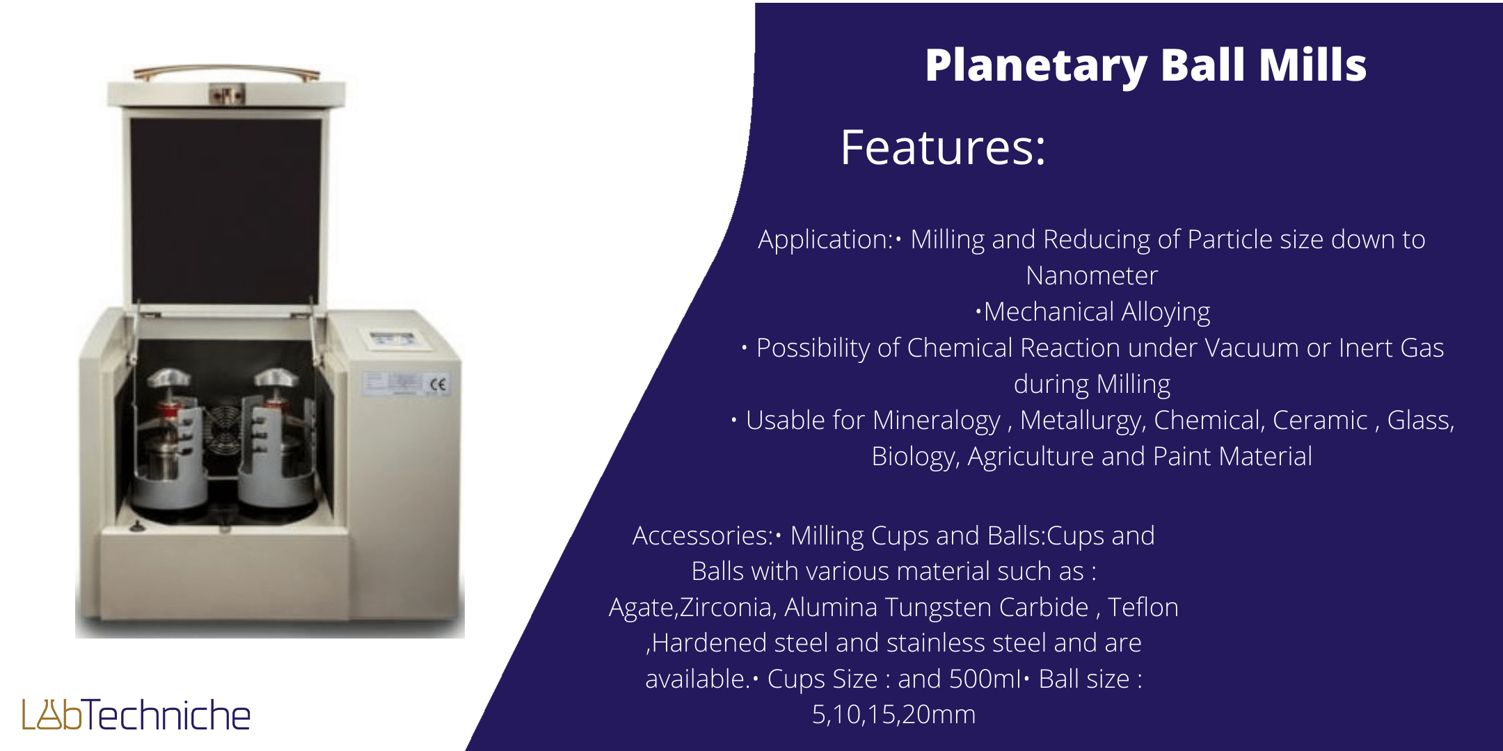 Ball Mills LabTechniche
