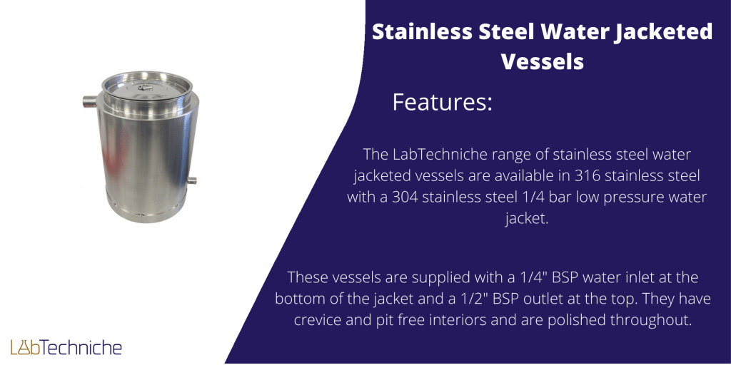 Stainless Steel Water Jacketed Vessels from LabTechNiche