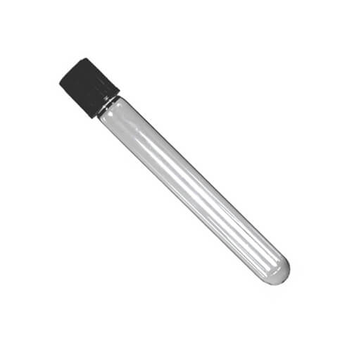 Pyrex Test Tube with Black Cap 4 Inch Clear Glass Tube Price in BD