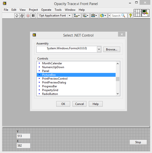 Using Alpha colours in LabVIEW