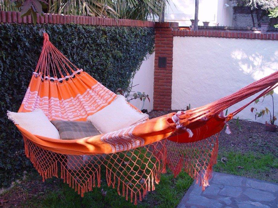 Hamaca Paraguaya 2 Plazas «Naranja» La casa del Junco