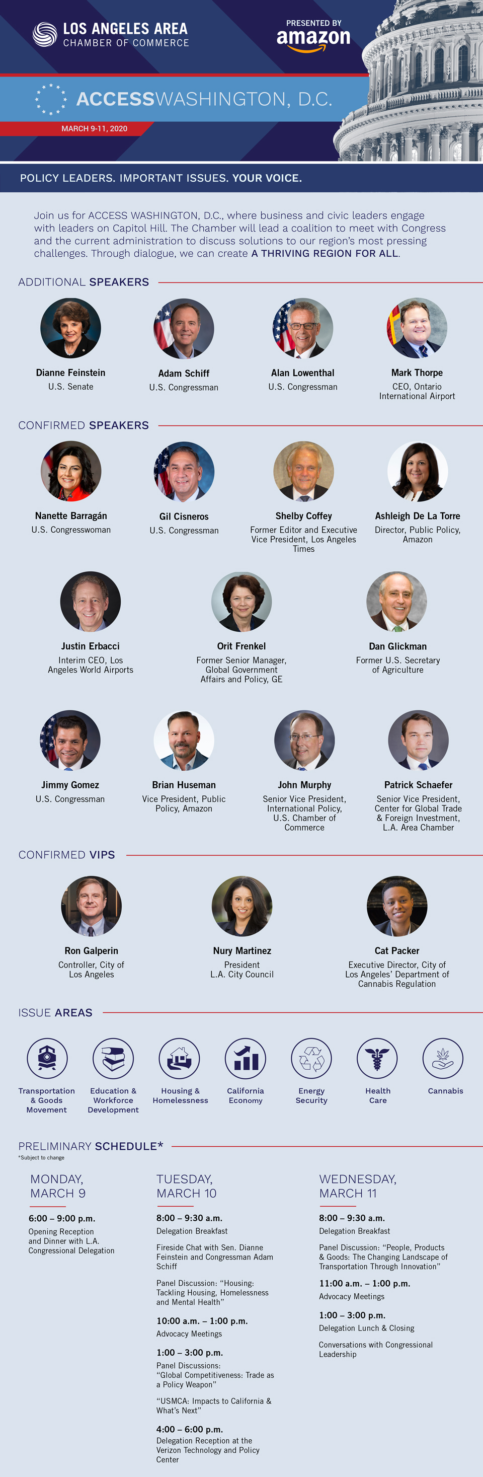 ACCESS Washington, D.C. March 911, 2020 Los Angeles Area Chamber