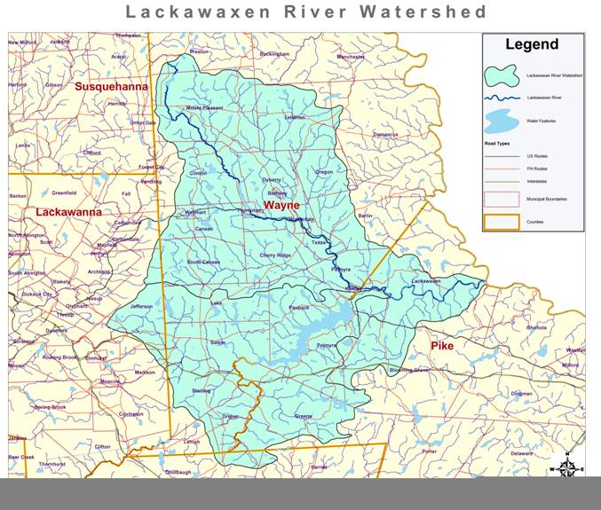 map The Lackawaxen River Conservancy
