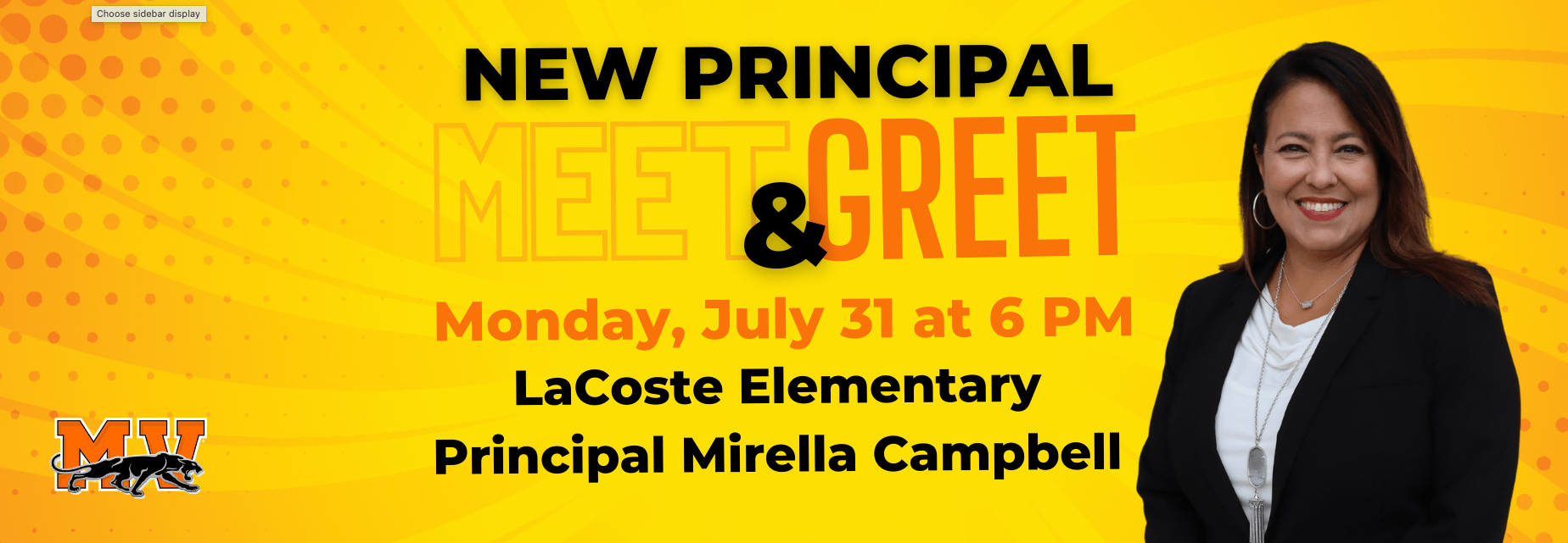 Meet and greet with LaCoste Elementary Principal Campbell Lacoste