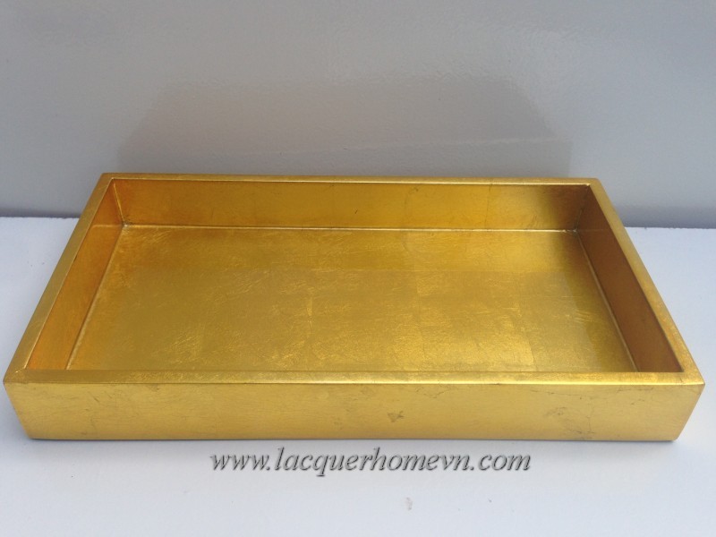 HT9433 MDF lacquer metallic bath tray set Ha Thai bamboo lacquer co.,ltd