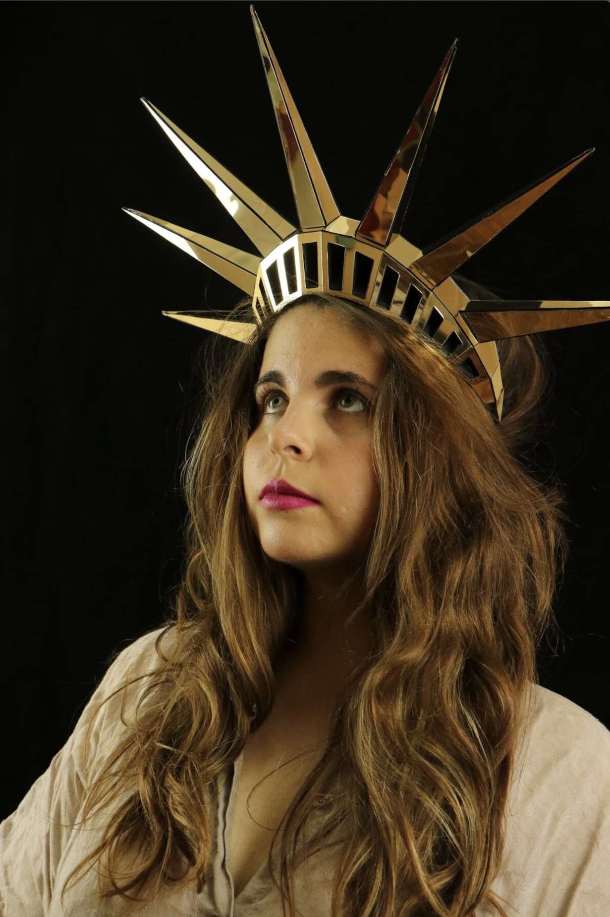 Crown of the statue of liberty, pdf template LACRAFTA