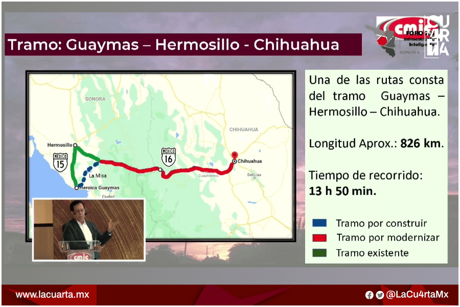 Arranca obra de modernización de la carretera GuaymasChihuahua La Cuarta