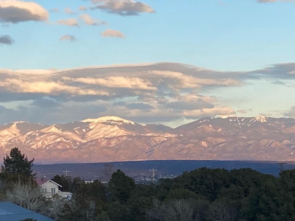 Daily Postcard Sunset Viewed From Pajarito Acres