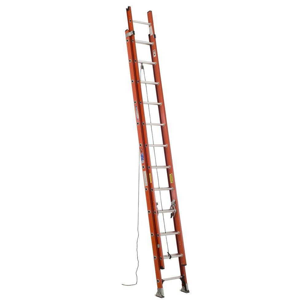 24 ft. Fiberglass Extension Ladder with 300 lb. Load Capacity Type IA