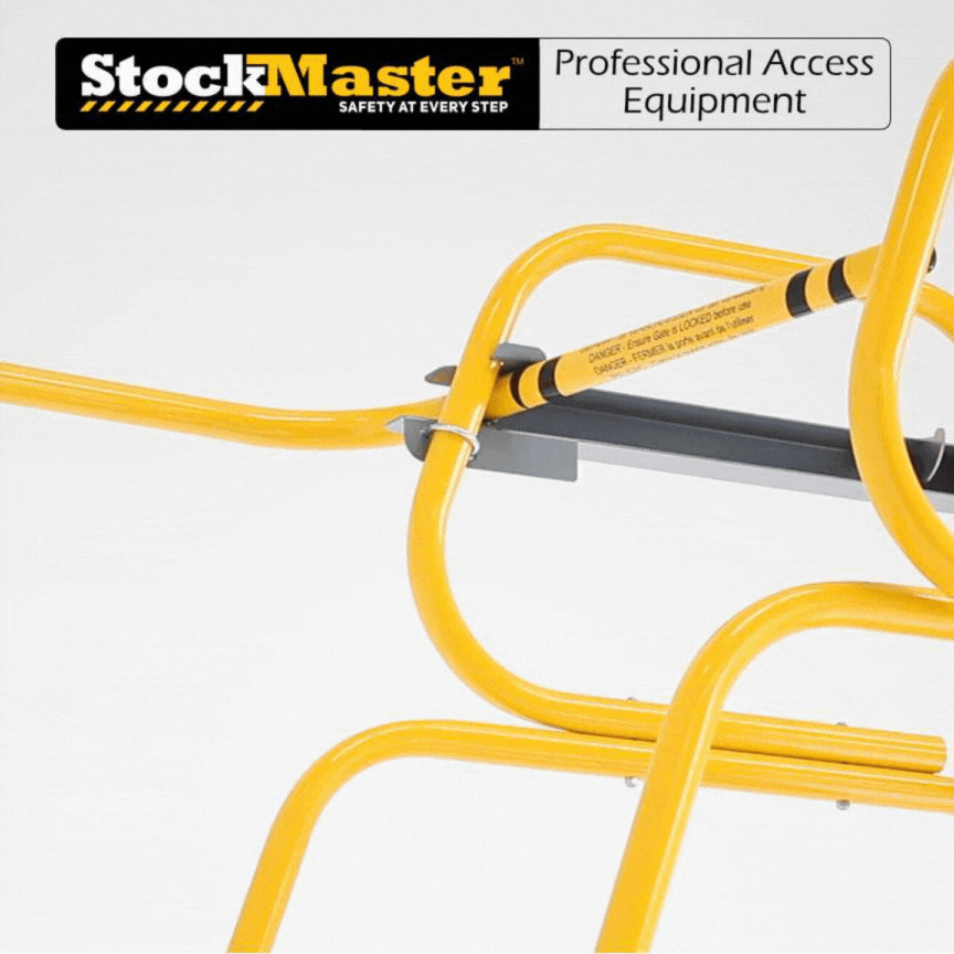 StockMaster SelfClosing Ladder Safety Gate LadderZone