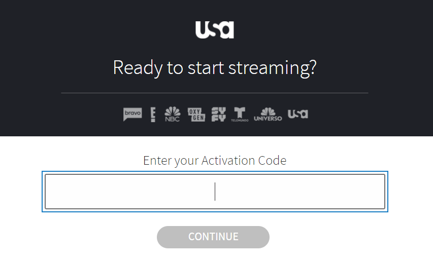 Activate your USA Network Account
