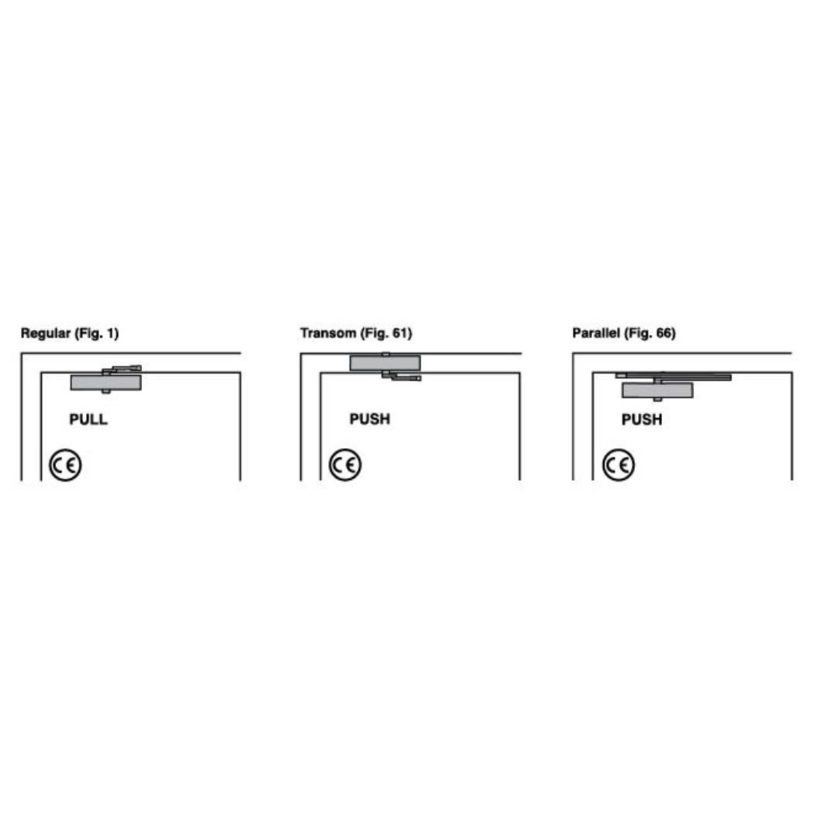 Union Replacement Variable Power Door Closer RetroV Door Hardware