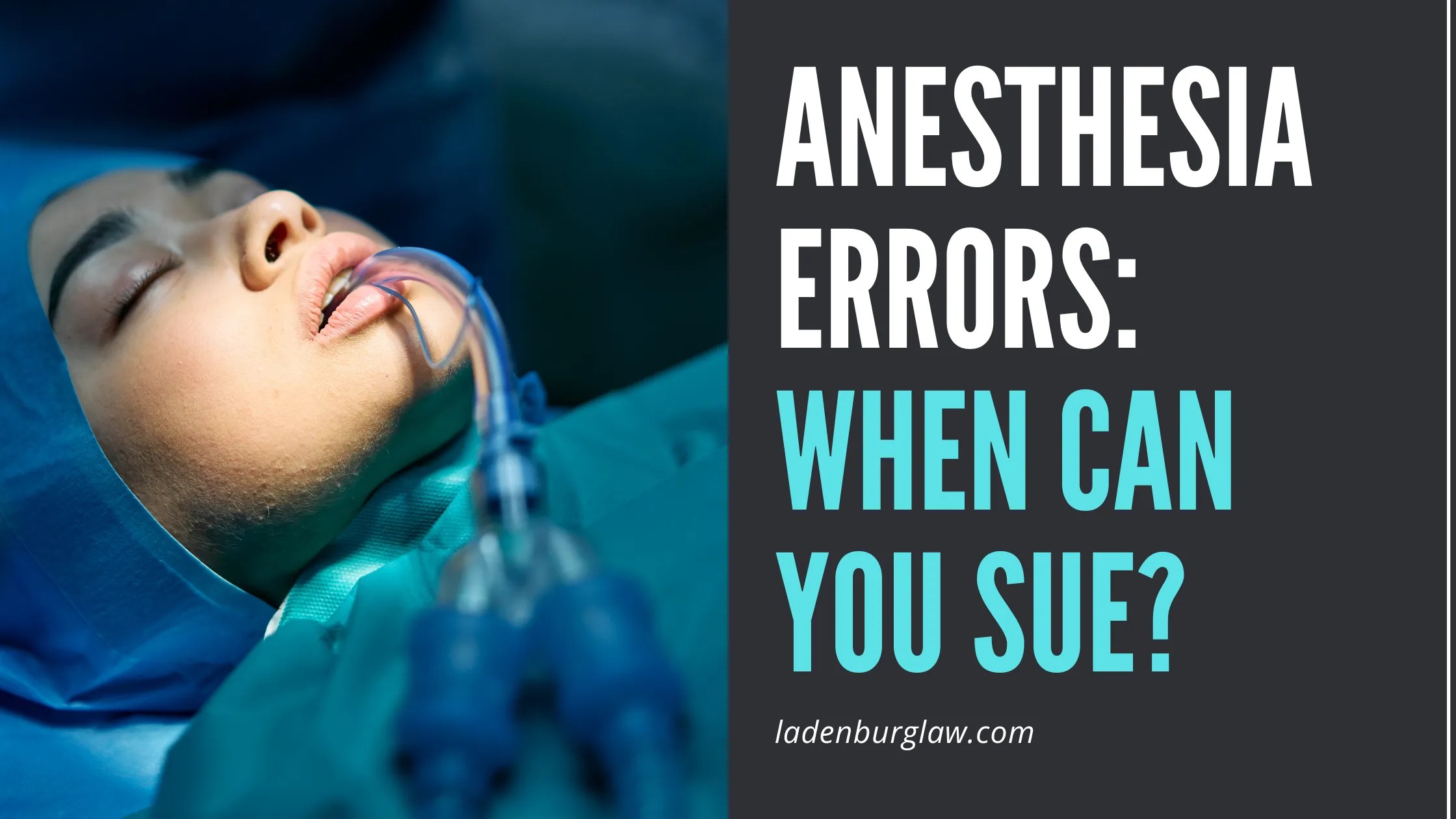 Can You Sue for an Anesthesia Error?