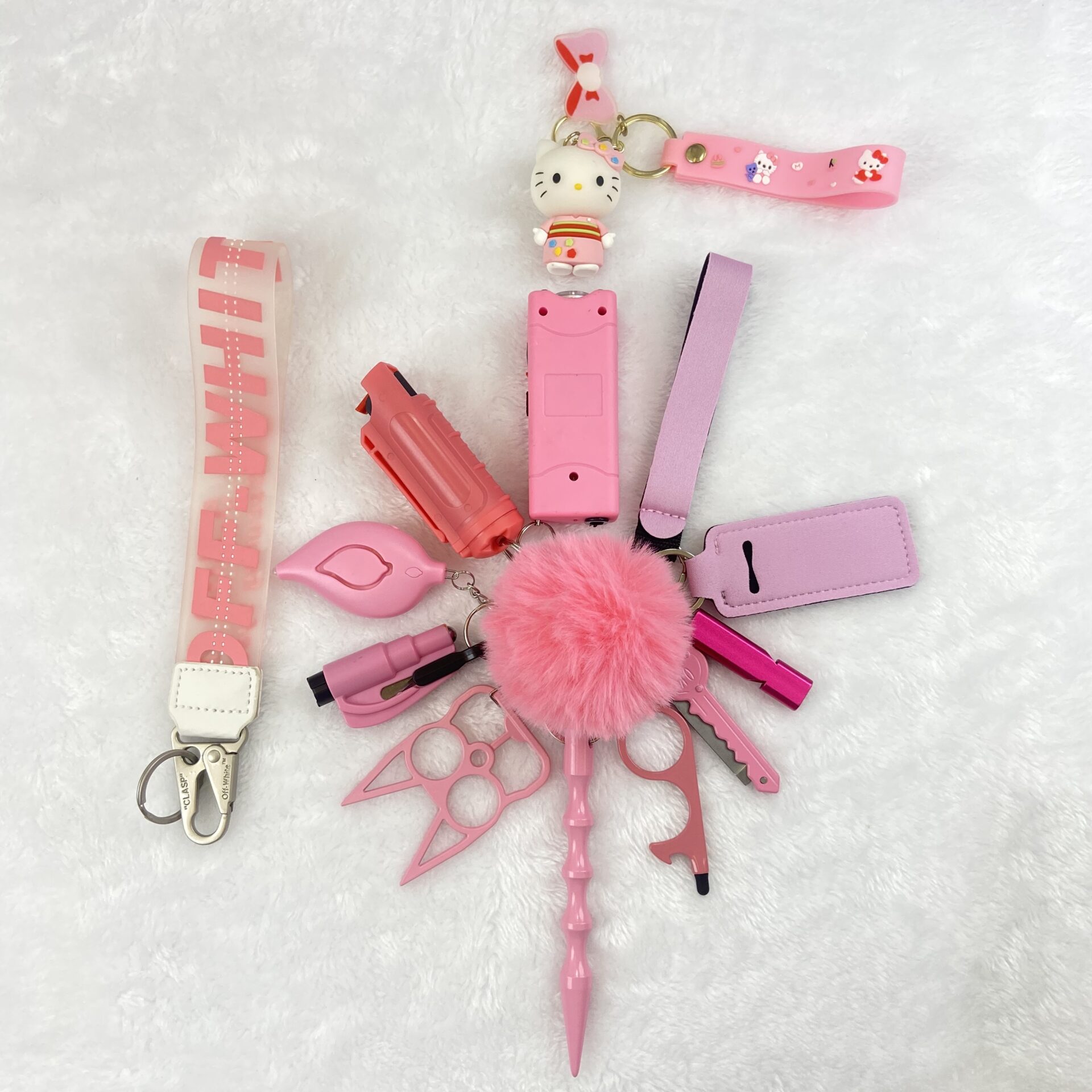 Hello Kitty 14in1 Self Defense Keychain Ladies Protect