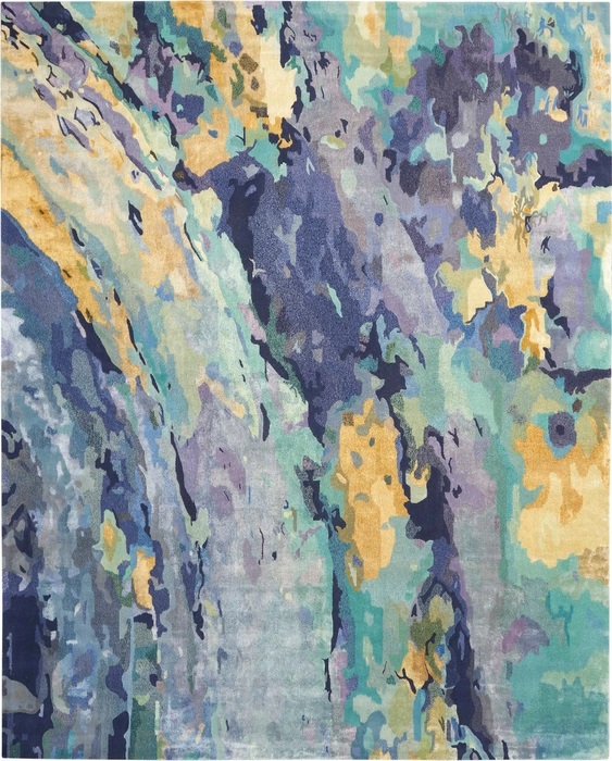 Prismatic Blue/Violet Rug LaDiff