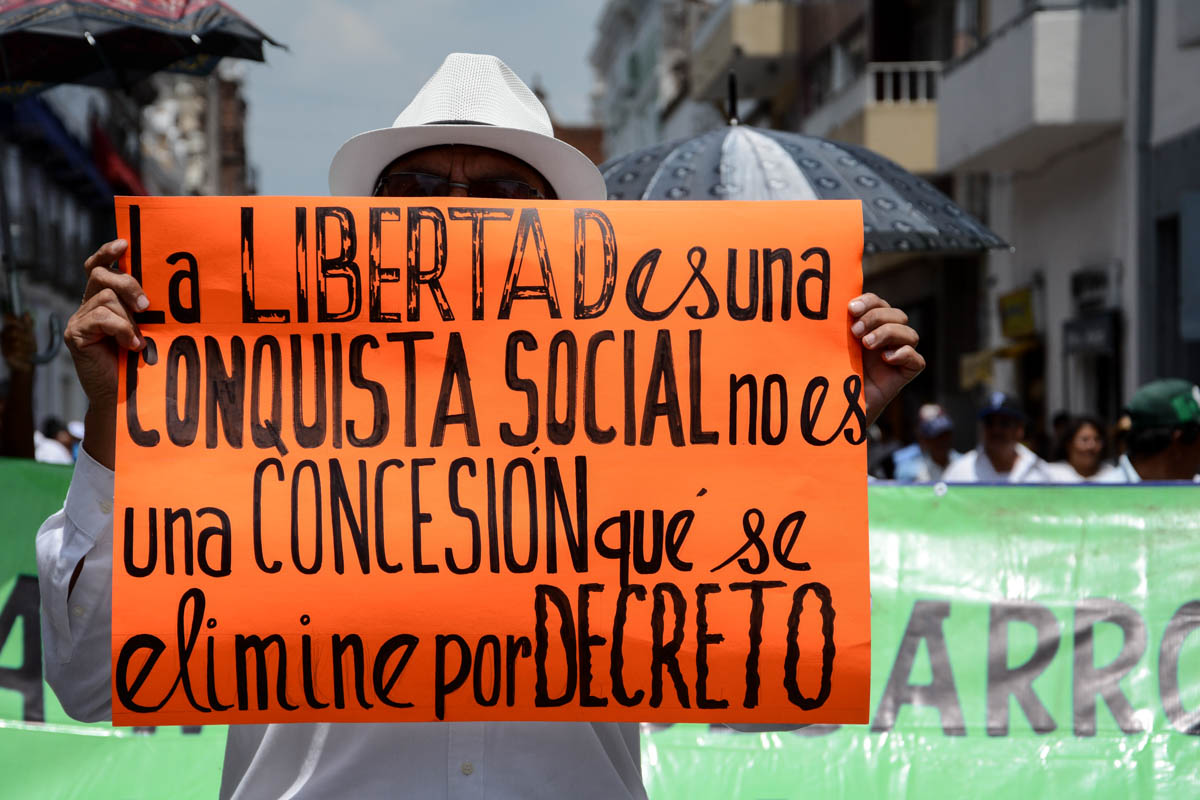 Imágenes de una protesta, rostros de indignación • LADO B