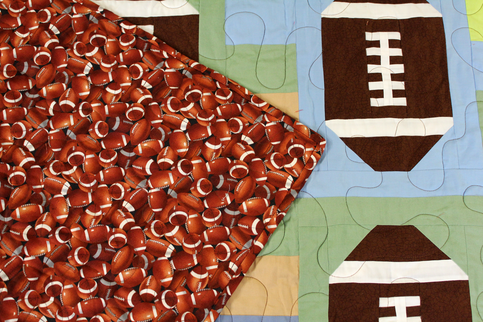 Football Quilt! Lady Bird Quilts