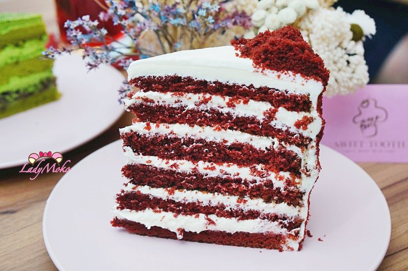 信義安和下午茶甜點》Sweet tooth,超好吃紅絲絨與抹茶紅豆蛋糕,大份量超滿足,台北信義世貿