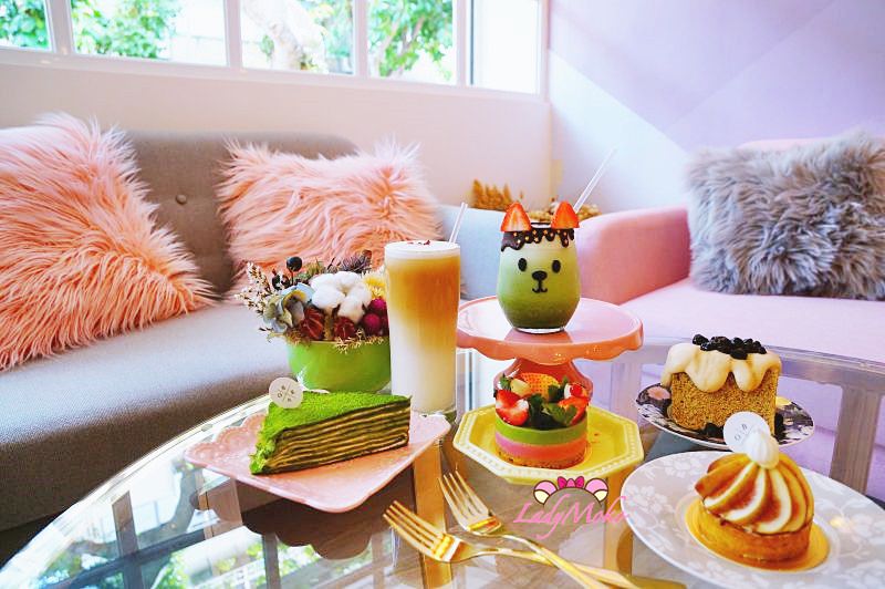 民生社區甜點》BoKa,萌翻你的裝可愛抹茶歐蕾&抹茶系列甜點