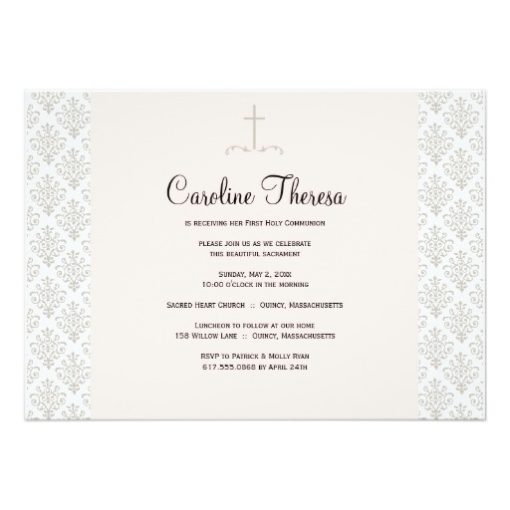 Sale 50 Off First Holy Communion Floral Photo Invitations LadyPrints