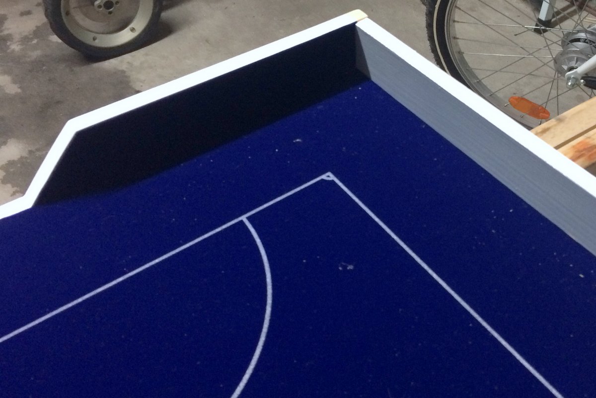 5aside Subbuteo pitch for my kids Ländchenlust