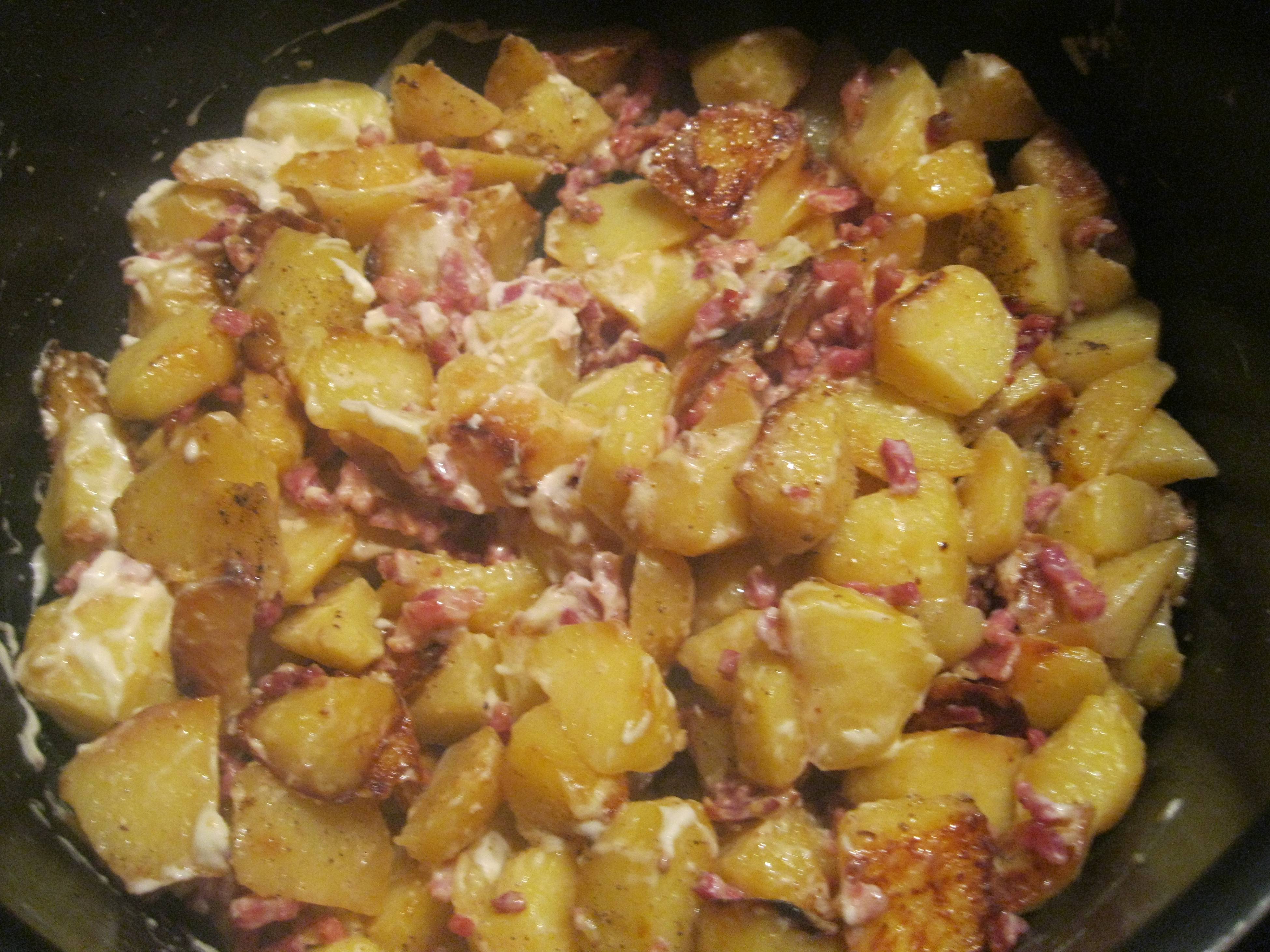 Pommes de terre sautées au lard