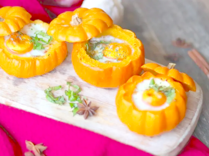 Oeuf cocotte et courge Jack be little La Ferme des Plaines