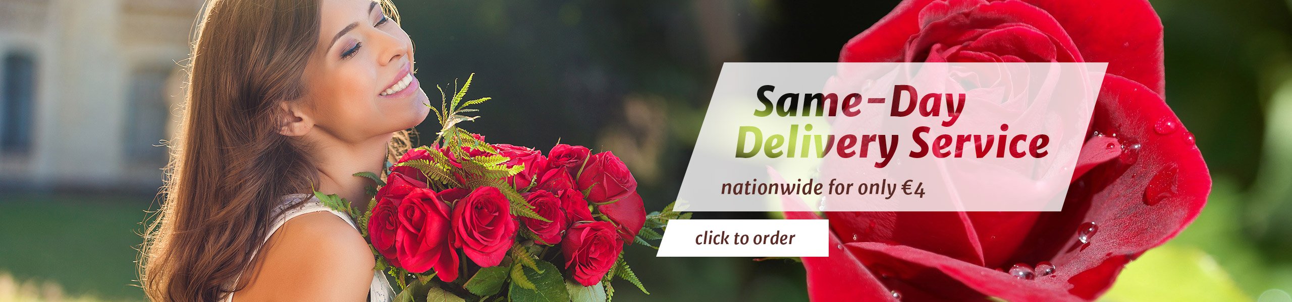 Sameday and next day International flower delivery service