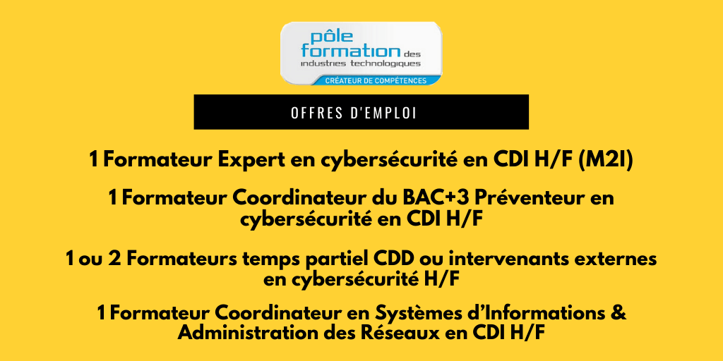 OFFRES EMPLOI PÔLE FORMATION CFAI 84 La French Tech Grande Provence