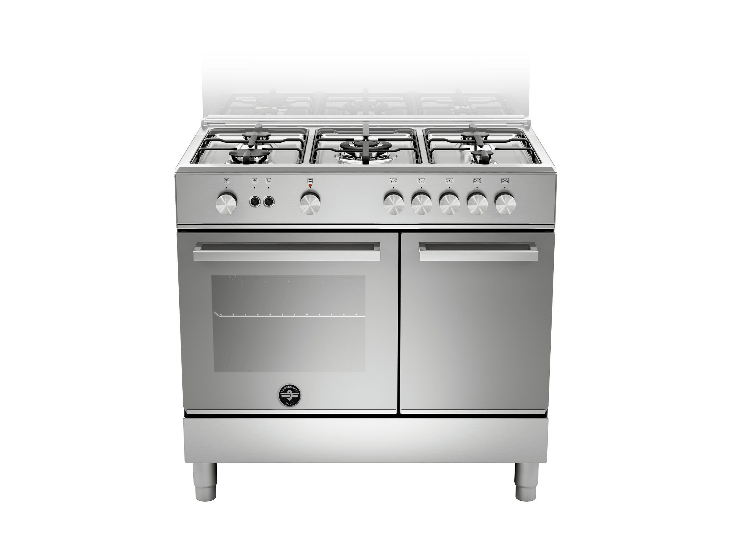 90 5burners gas oven gas grill, storage compartment DX La Germania