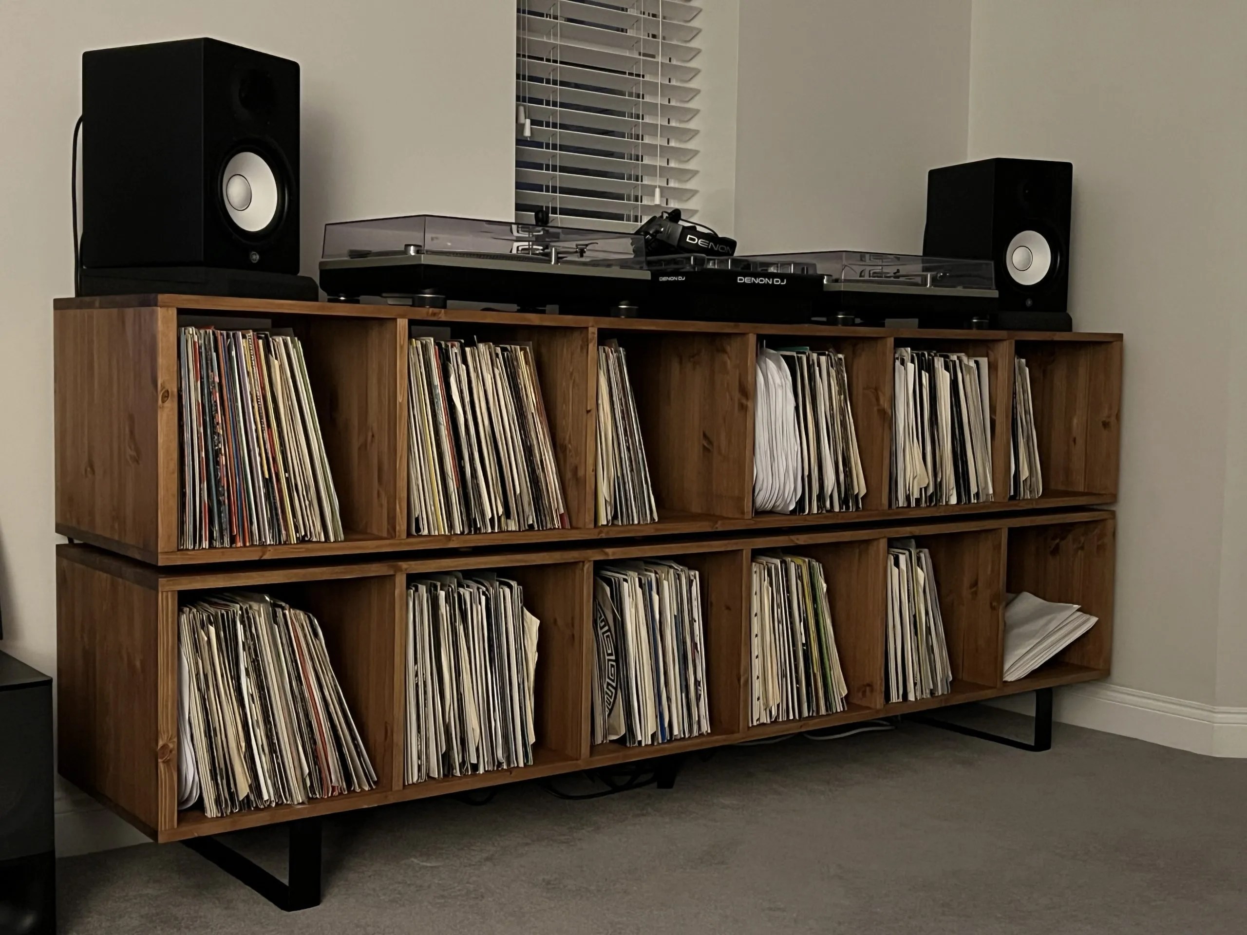 Vinyl Record Storage Manga TwoTier Vinyl DJ Storage Lagom Studio