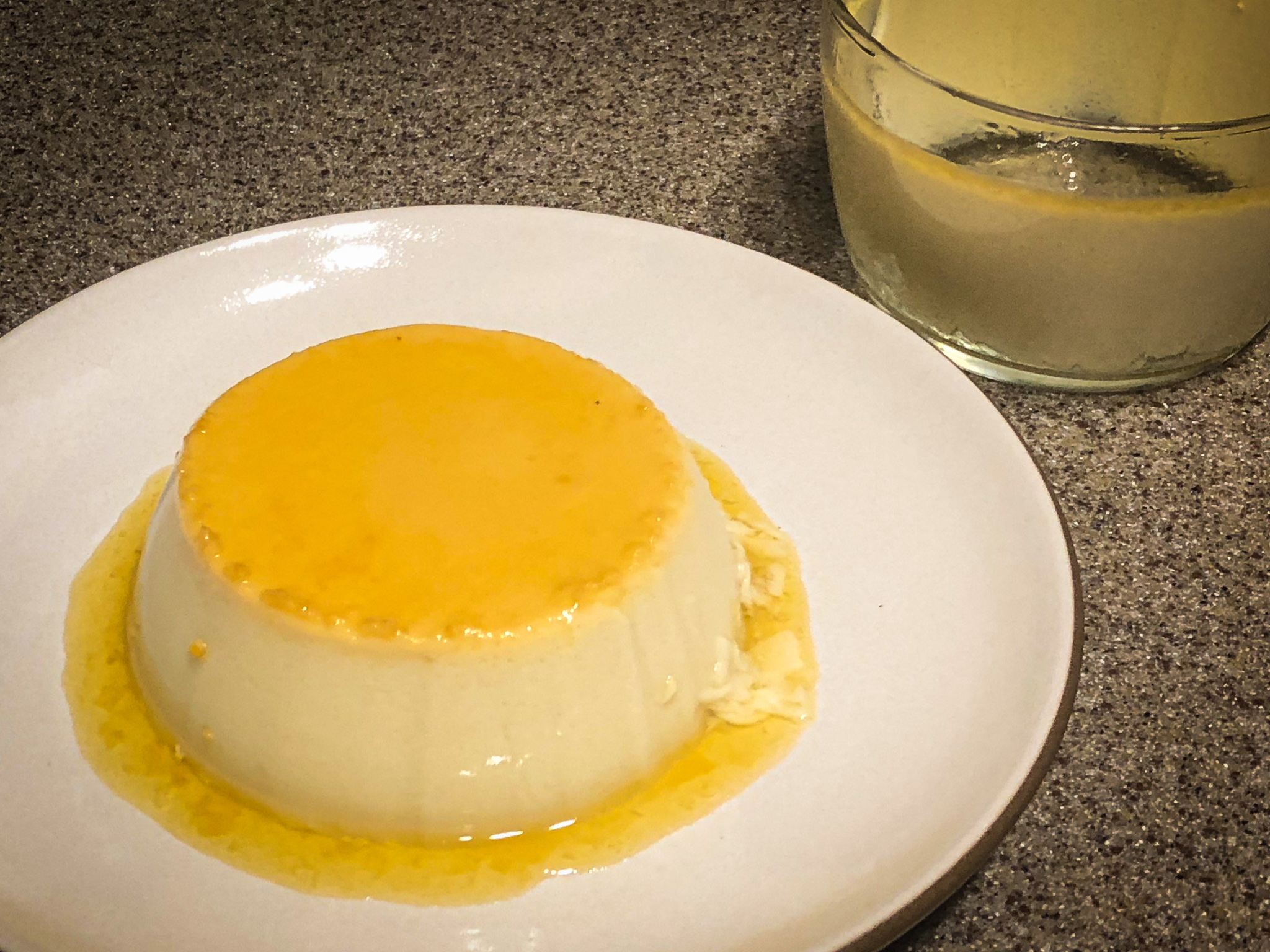 Almond Milk Flan Inflight Project