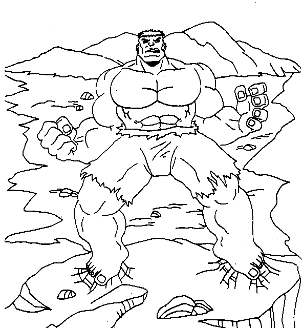223 dessins de coloriage hulk à imprimer sur Page 4