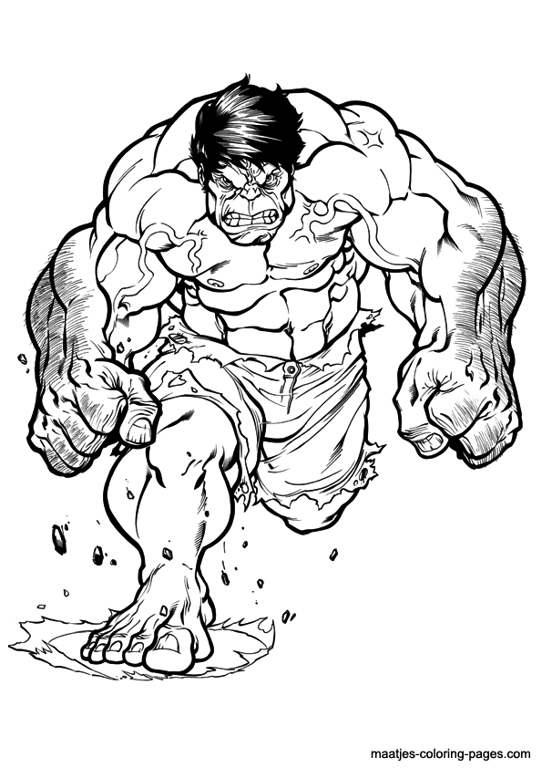 223 dessins de coloriage hulk à imprimer sur