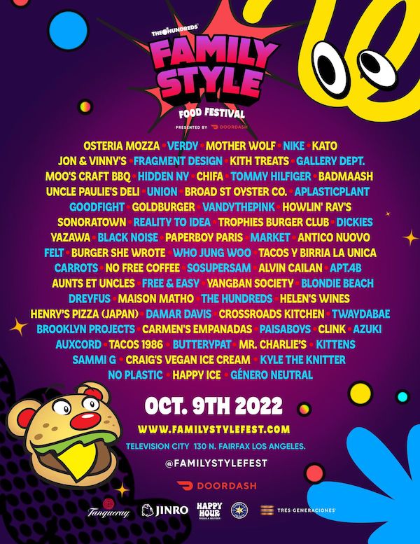 The Hundreds Family Style Food Festival 2022 LA Guestlist