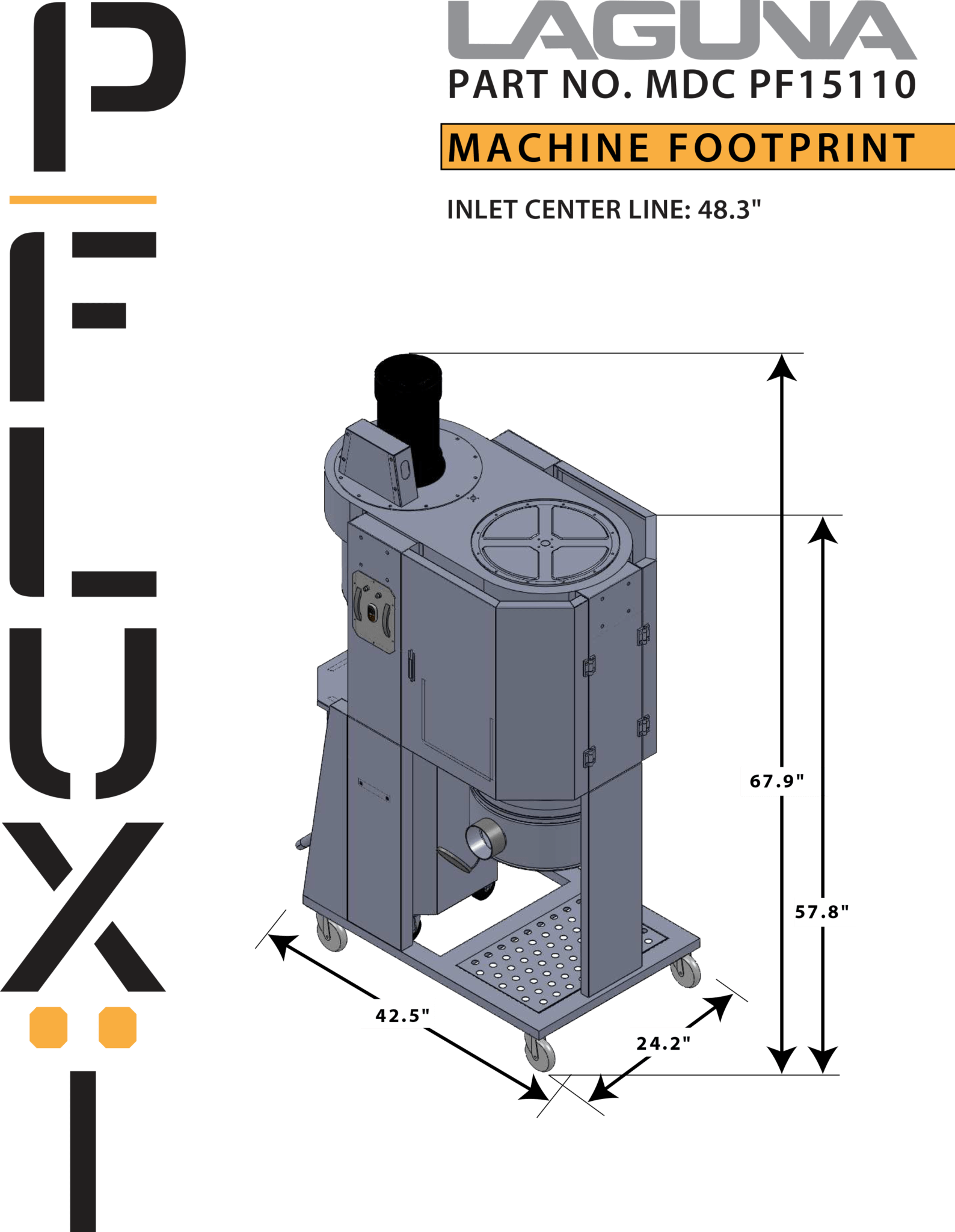 Laguna P Flux 1 Cyclone Dust Extractor - Biven Machinery Sales