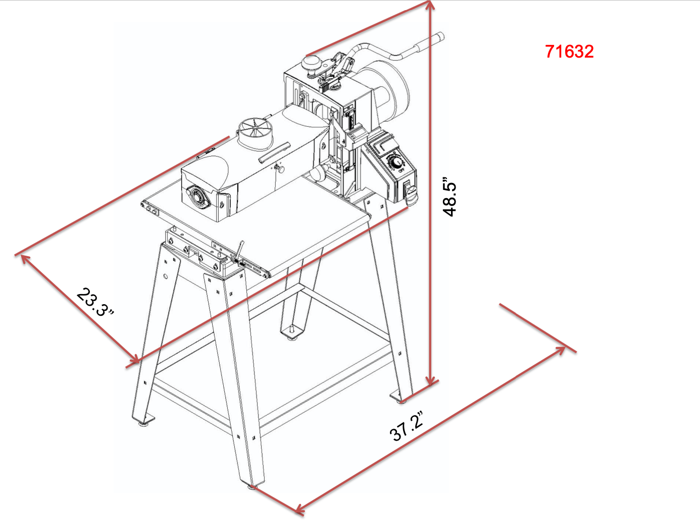 1632 Drum Sander Classic Machinery Laguna Tools