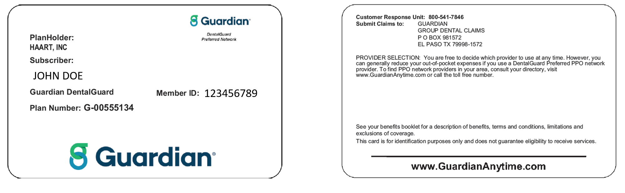 SAMPLE MEMBER CARD Louisiana Health Access Program