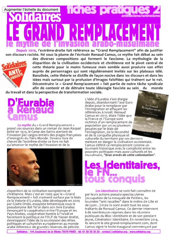 La Horde Répondre à la théorie raciste du “grand