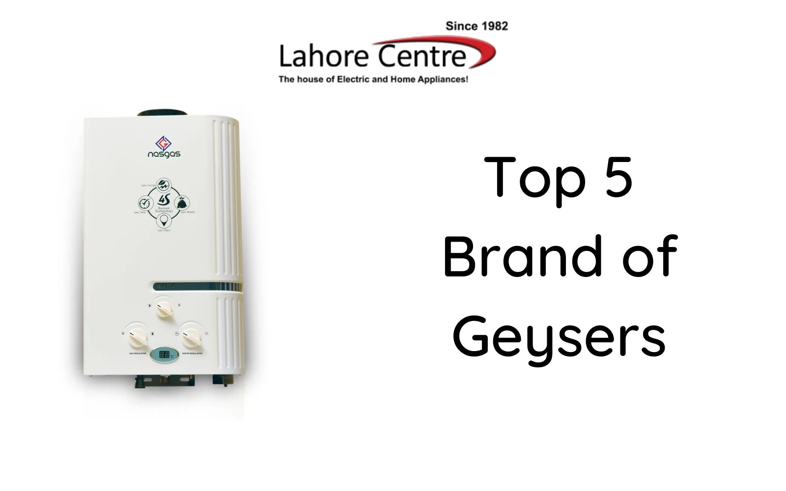 Top 5 Brand of Geysers on easy installment in lahore