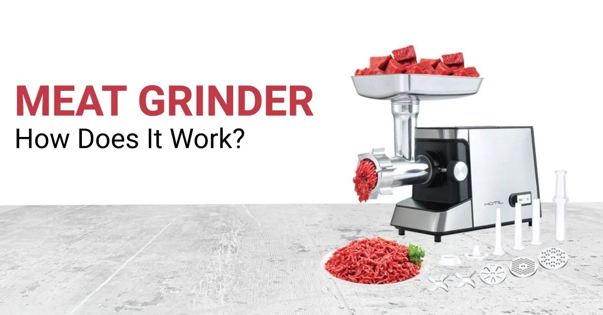 What is the working principle of the meat grinder machine?