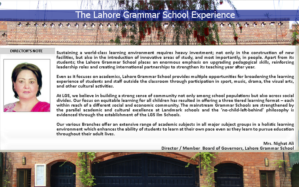 Lahore Grammar School Official site.